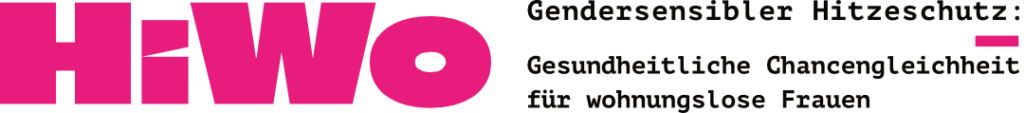 Logo HiWo - Gendersensibler Hitzeschutz: Gesundheitliche Chancengleichheit für wohnungslose Frauen